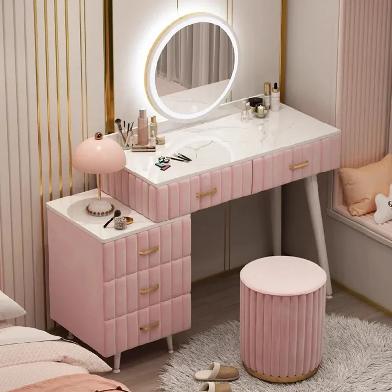 Makeup Vanity Dressing Table Mirror Lights Home Furniture Modern Dressing Nordic Luxury Set Desk Vanitty Tocador Treasure Cheap