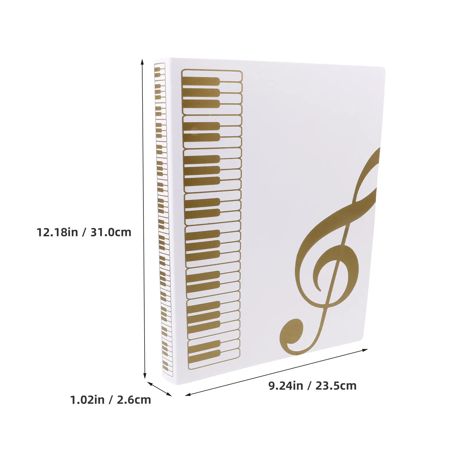 Music Binder Folder A4 Portable Clear File Folder Office Sheet Music Storage Document Organizer Travel File Organizer