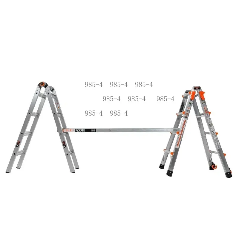 300 Lbs Rated Type 1A Aluminum Multi‑Position Ladder Portable Rolling Ladder for Home & Work