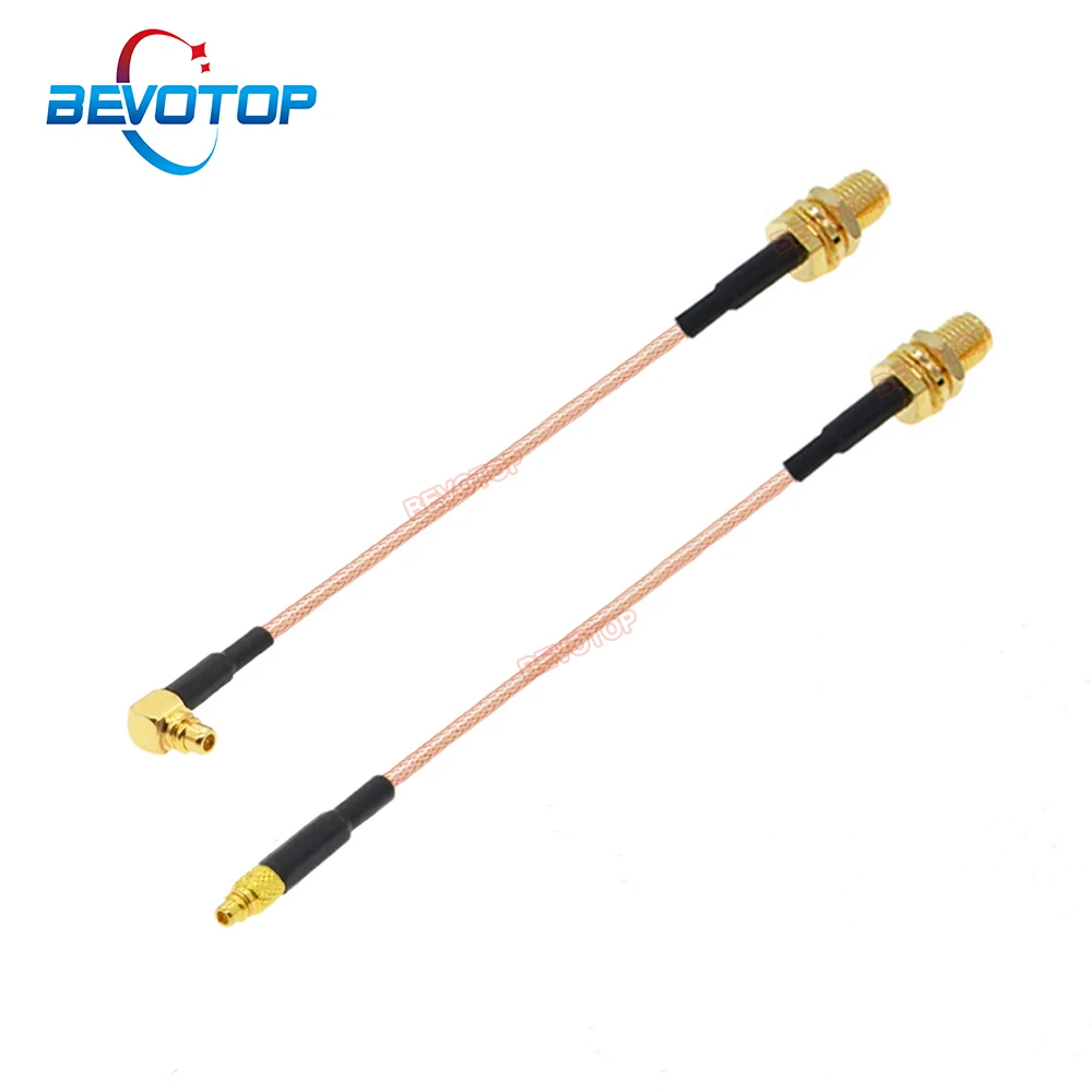 10PCS/LOT SMA to MMCX Cable RP-SMA / SMA Female to MMCX Male Straight 180°/ Right Angle 90° PLUG RG178 Pigtail RF Coaxial Jumper