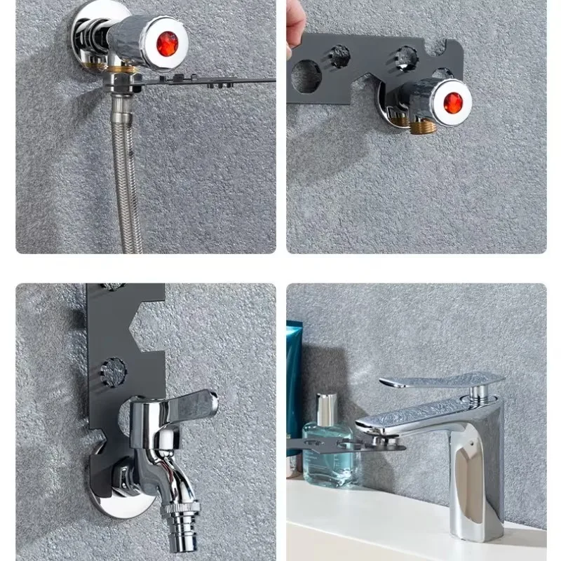 Outil de retrait d'aérateur de robinet, clé métallique pour aérateurs à filetage caché, Compatible avec plusieurs modèles pour la réparation d'hôtel à domicile, 1 à 20 pièces