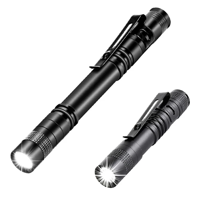 Mini przenośna latarka LED z kieszonkowym piórem Ultra Bright High Lumens Latarka Linterna na kemping Outdoor Emergency