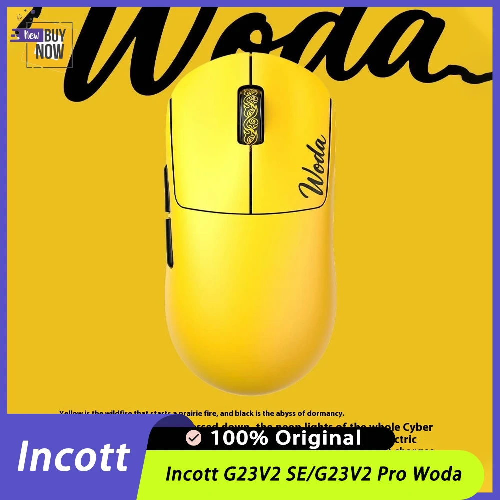 Incott G23V2 SE/G23V2 Pro Woda ماوس مزدوج الوضع PAW3395 ماوس ألعاب لاسلكي عمر بطارية طويل خفيف الوزن ألعاب الكمبيوتر الفئران مخصص #1