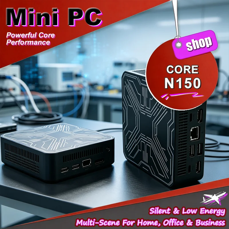 Pc Gaming Intel - Mini PC Portátil Intel Core N150,
