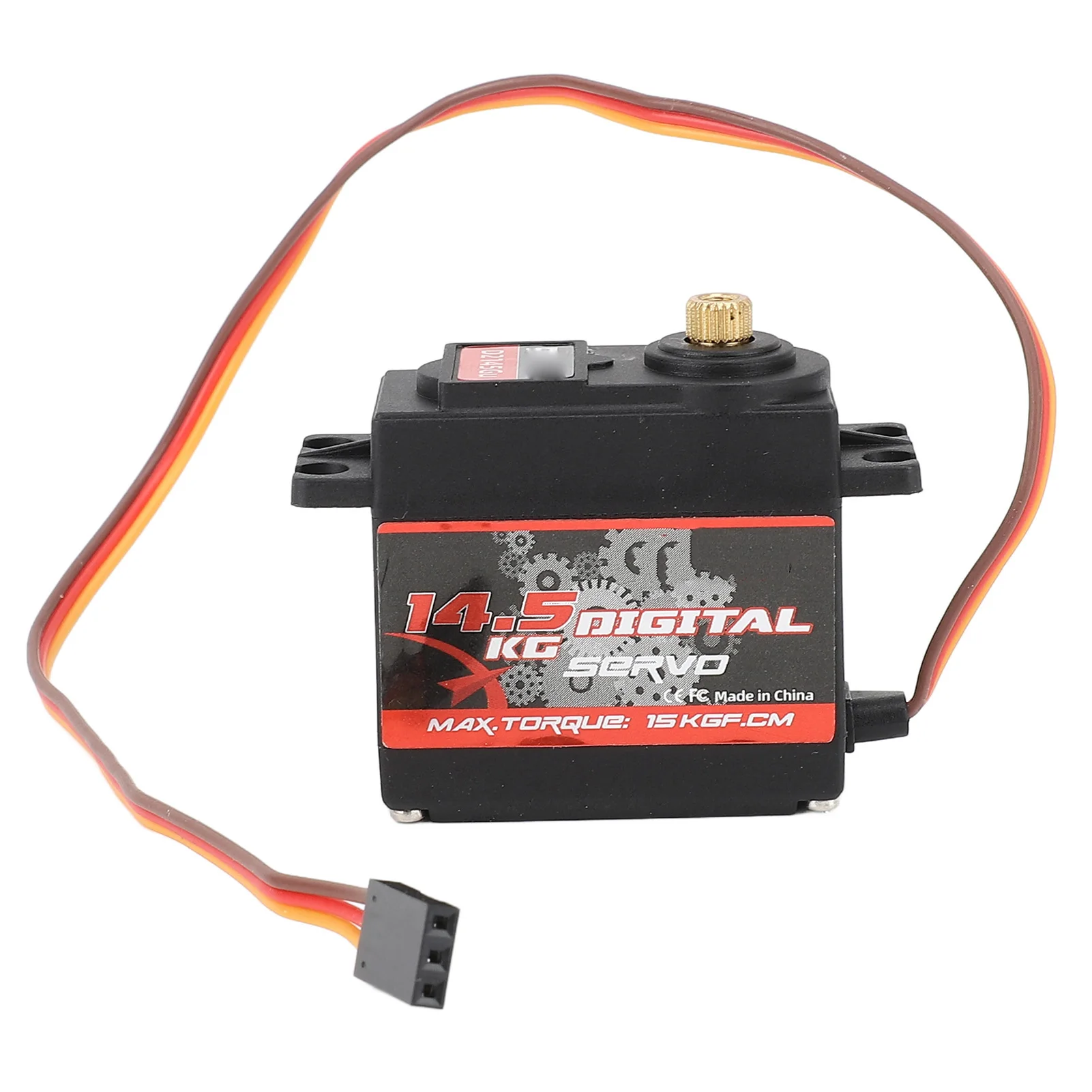Servo Motor RC Car Servo Motor Plastic Iron 14.5KG Quick Response Speed Low Noise High Accuracy Positioning for RC Crawler Car
