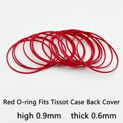 2/4PCS Red Gasket O-Ring 25-40MM Plastic Gasket Suitable For Tissot Watch Case Bottom Cover T035 Couturier 1853 Original Other