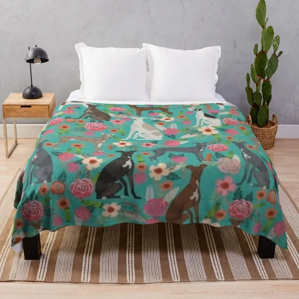 

GREYHOUND Throw Blanket Ultra Soft Flannel Fleece Blanket for All Seasons