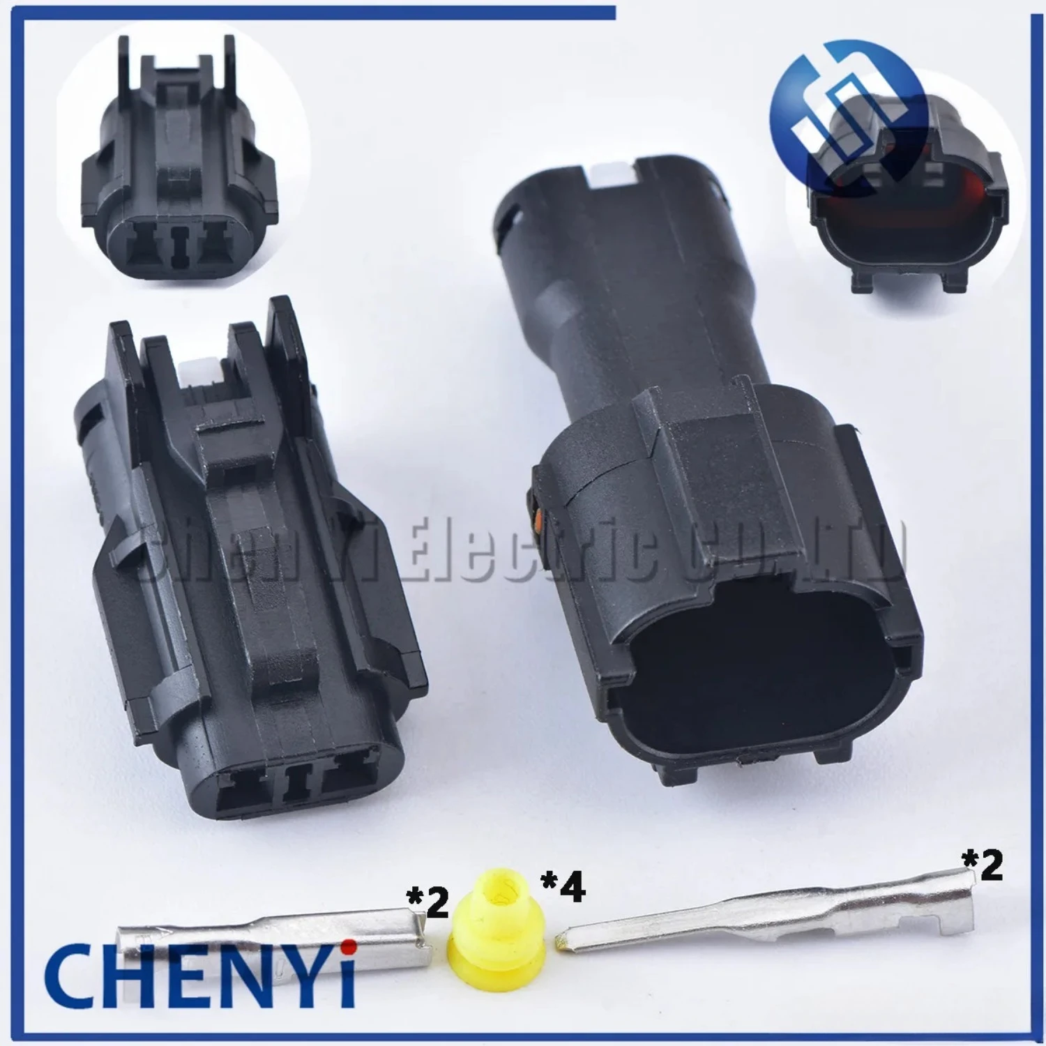 2 Pin Auto Tagfahrlicht Lampe Weiblich Männlich Automotive Wasserdichten Stecker 7123-1424-40 für Hyundai Elantra MG610320 MG640322