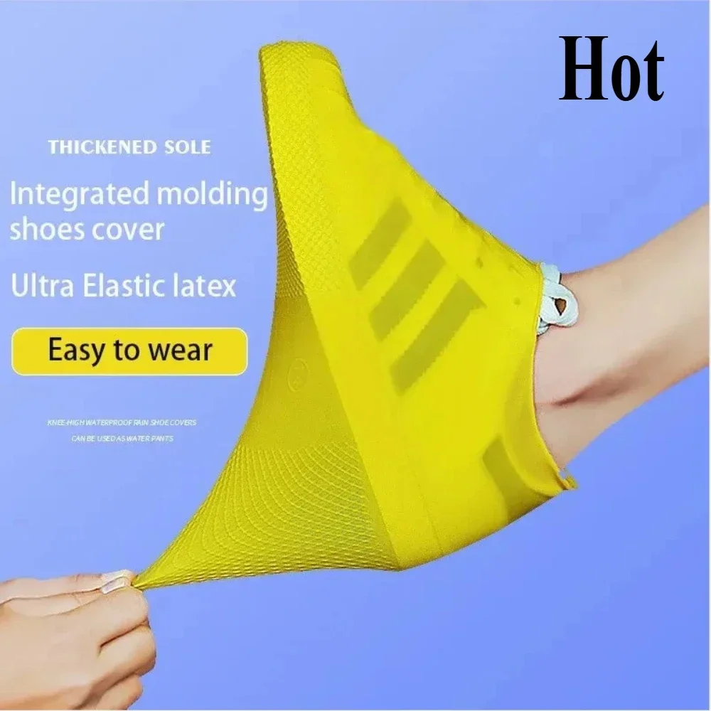 Covers Travel Waterproof Rain Resistant Rubber Gear Overshoes Outdoor Rain Shoe Protector Boot Home Antis-Slip Products Shoes