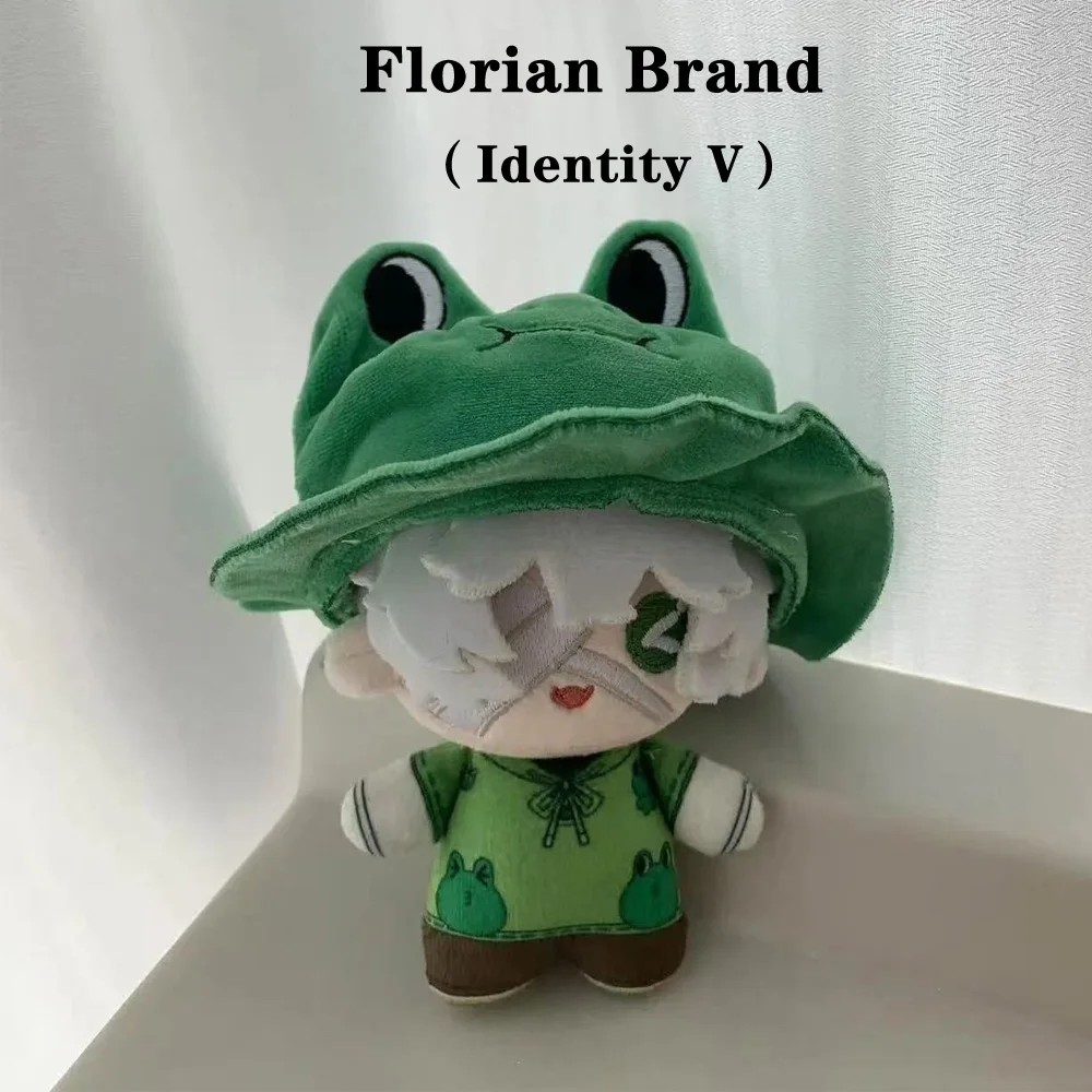 Funny 10cm With Cute Frog Hat Fire Investigator Anime Game Identity V Character Florian Brand Plush Toy Plushie Doll Bag Pendant