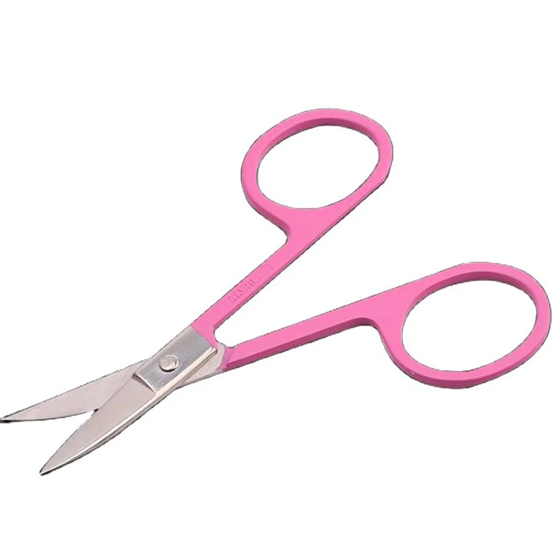 منحني الوجه مقص عر شارب ، شعر الأنف و اللحية التشذيب مقص ، سلامة استخدام Eyebrows ، الرموش ، و الأذن الشعر