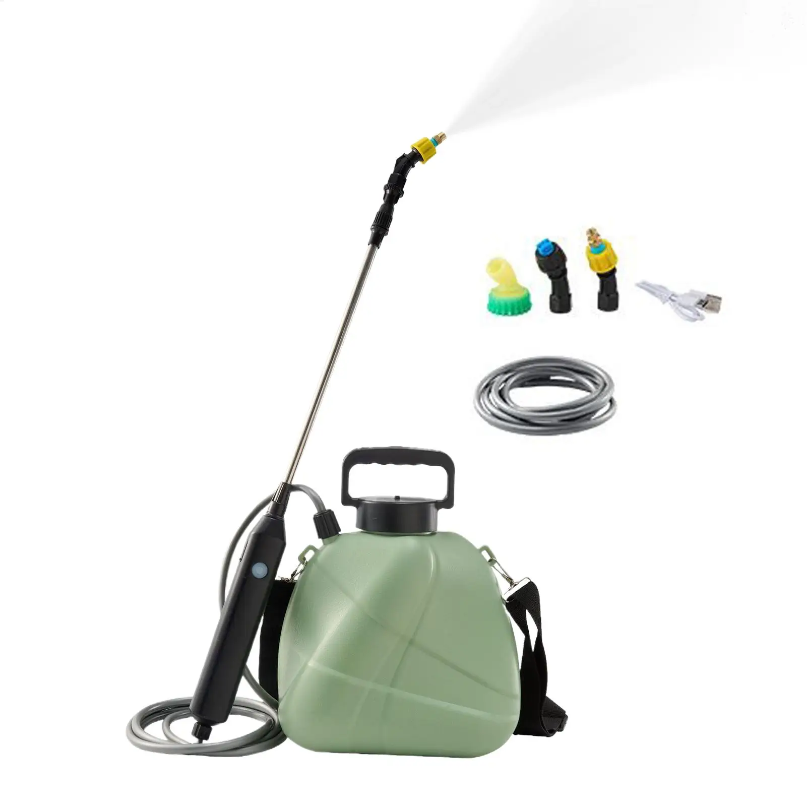 

1-галлонный электрический распылитель, перезаряжаемый автоматический распылитель, садовый распылитель Mister, контролирующий сорняки Mister с регулируемой насадкой