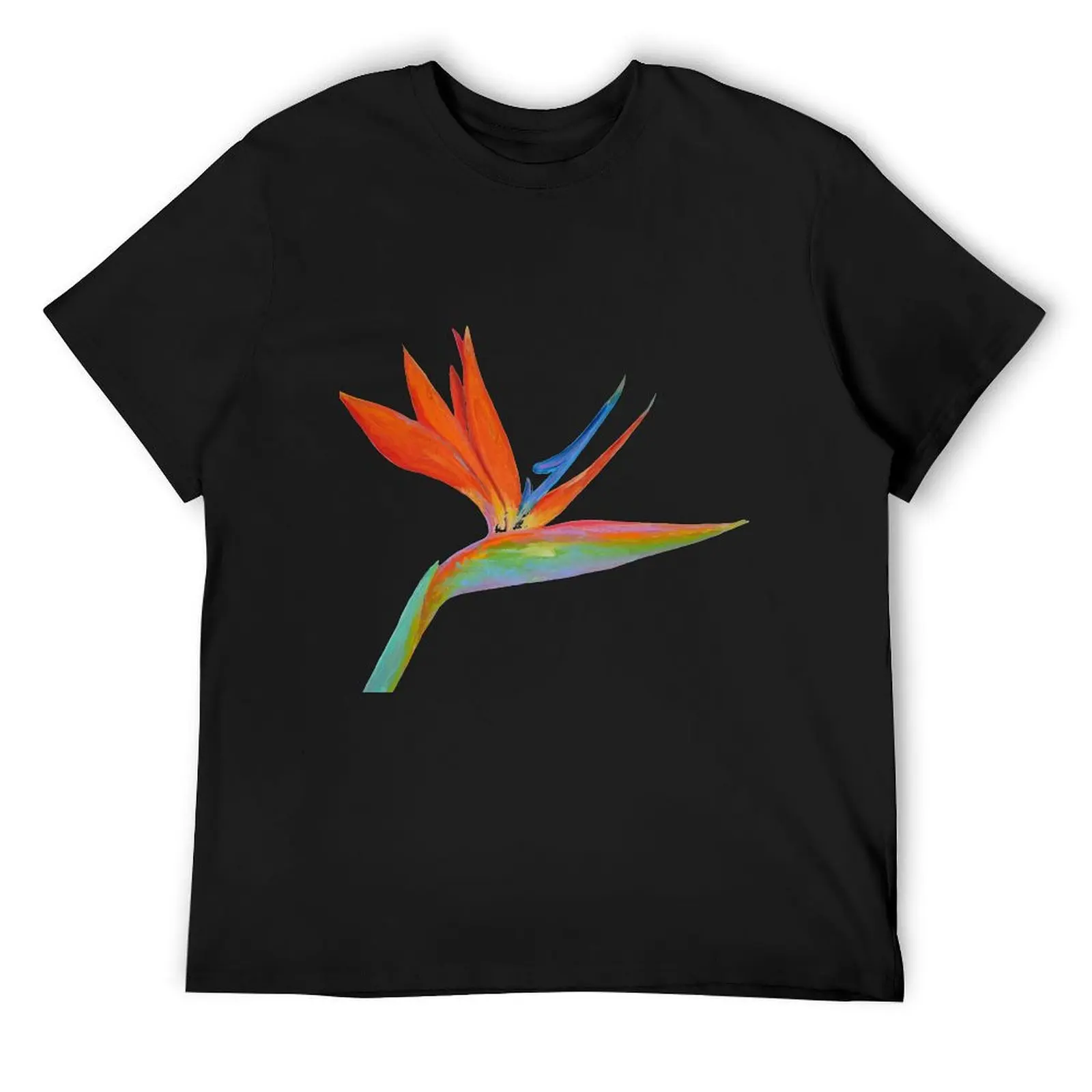 Bird of Paradise flower T-Shirt blue archive anime tshirt cotton graphic tees custom shirt oversized t shirt men