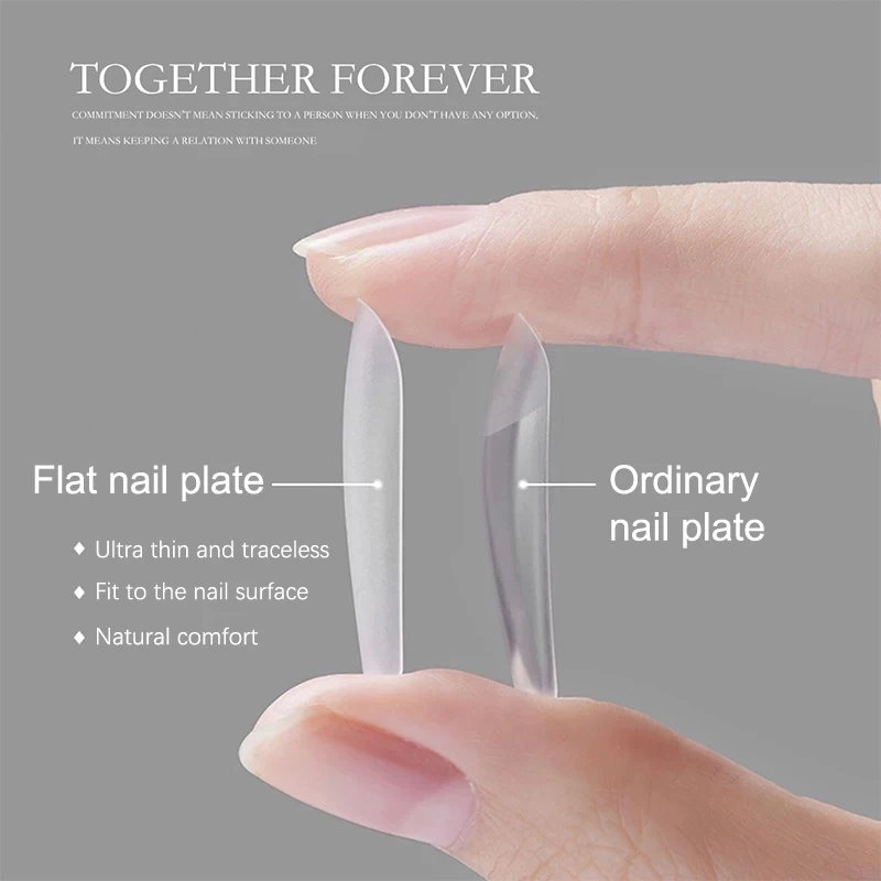 100 pièces système d'extension d'ongles clair faux ongles accessoires d'art presse sur les pointes d'ongles couverture complète Ultra-mince faux ongles patchs Gel