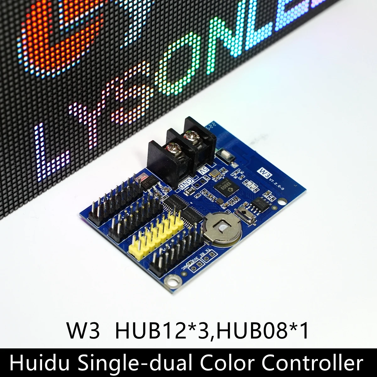 HD-W3 Substitua HD-W03 WIFI 3xHUB12 cor única (1024 * 48 pixels) placa de controle de display LED