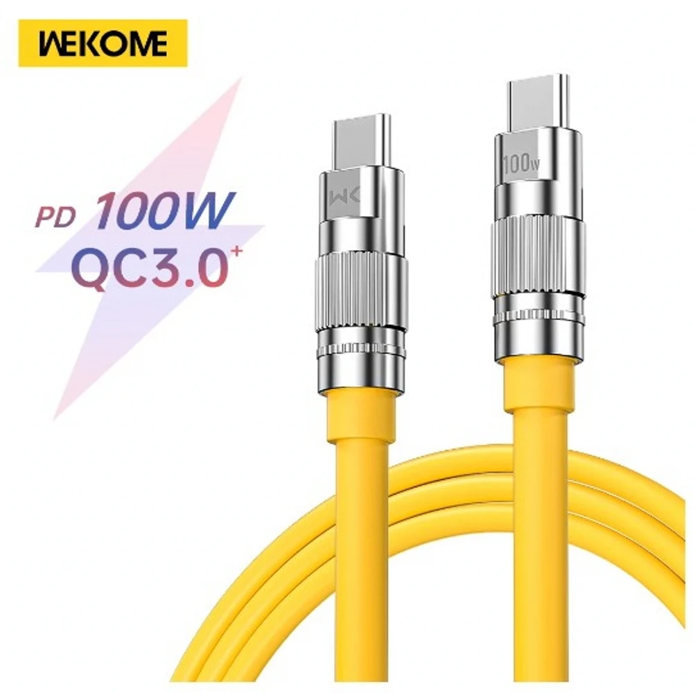 WEKOME 100W Fast Charging Cable Type C 20W USB C to Lightning Liquid Silicone Cable for iPhone 14 15 Pro Max Xiaomi Realme Redmi