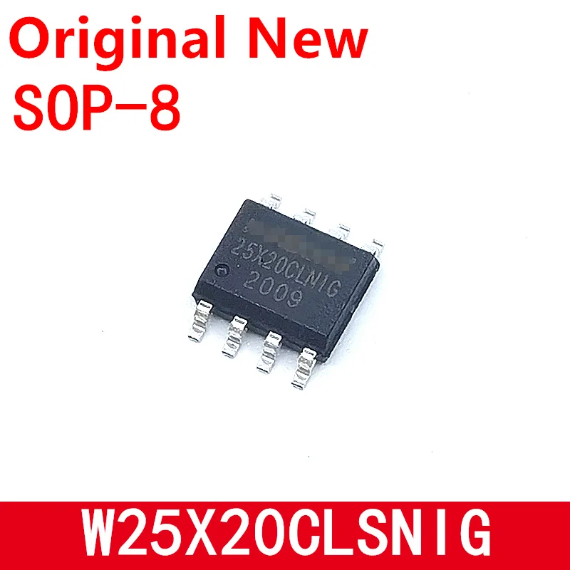 10pcs/lot W25X20CLSNIG 25X20CLNIG W25X20 SOIC8 new original In Stock