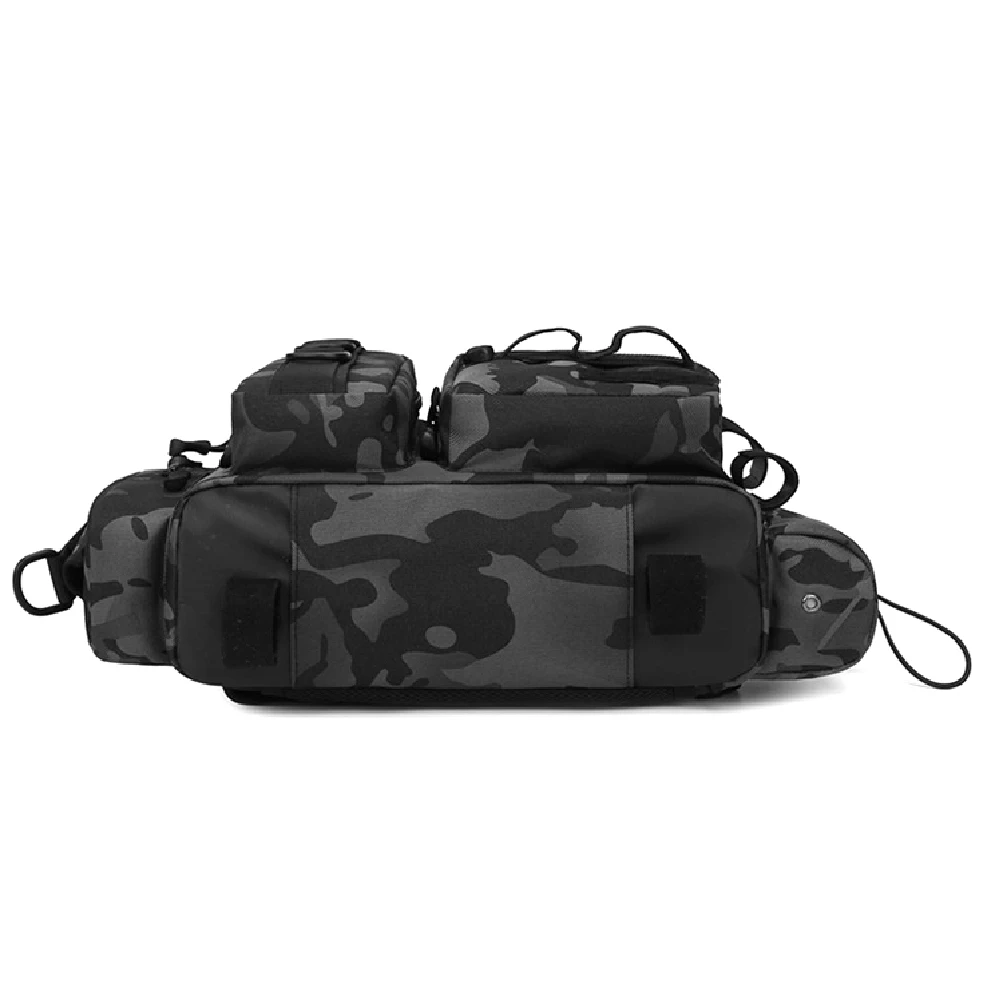 Crossbody-Angelzubehör-Aufbewahrungstasche, Hüft-Rucksack mit verstellbaren, breiten Schultergurten, große Kapazität, leicht – Detail 7