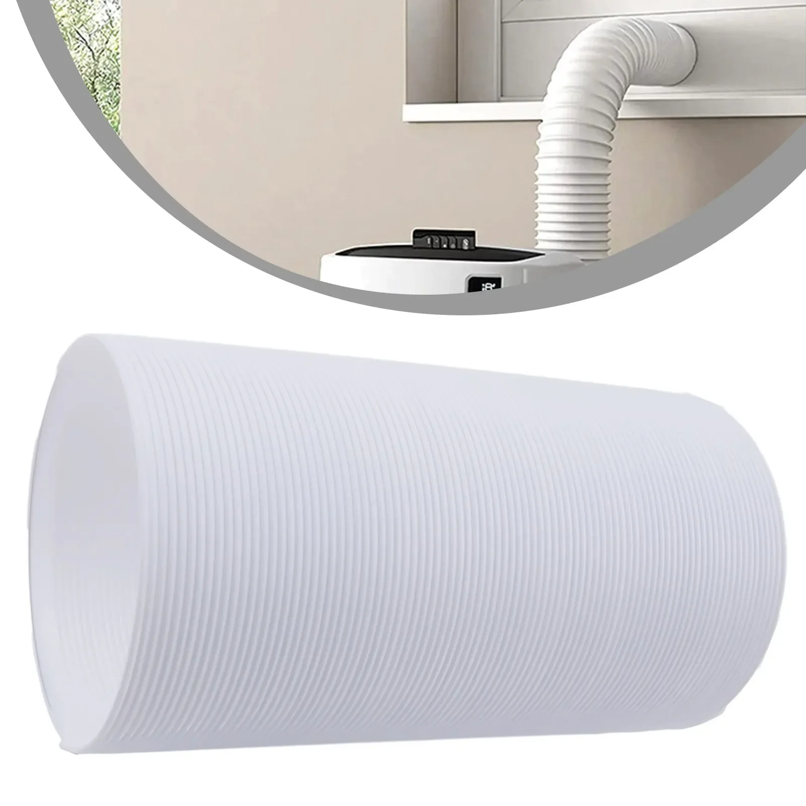 150CM/200CM Flexible Air Conditioner Exhaust Pipe Vent Hose Duct Outlet For Flexibility Durability Portability Polypropylene