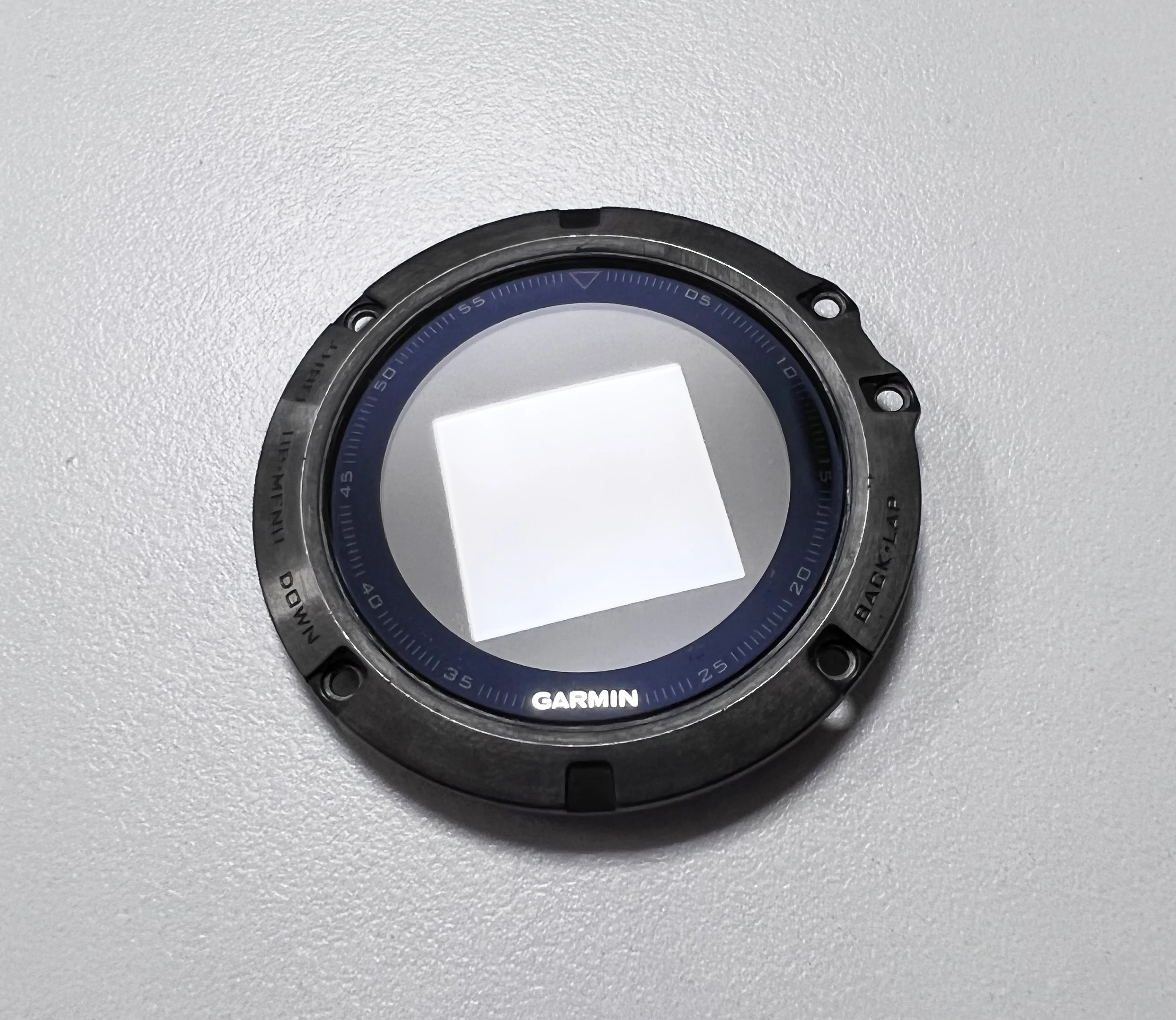Imagem -03 - Ecrã Lcd para Garmin Fenix 5x Visor Original com Moldura Prateado com Ardósia de Granito Reparação de Substituição Cinzenta