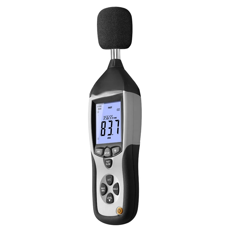 DC-8852 Professionele Analoge Decibel Usb Ac/Dc Uitgang 130db Digitale Geluidsniveau Meter Met Datalogger Noise Db Meter