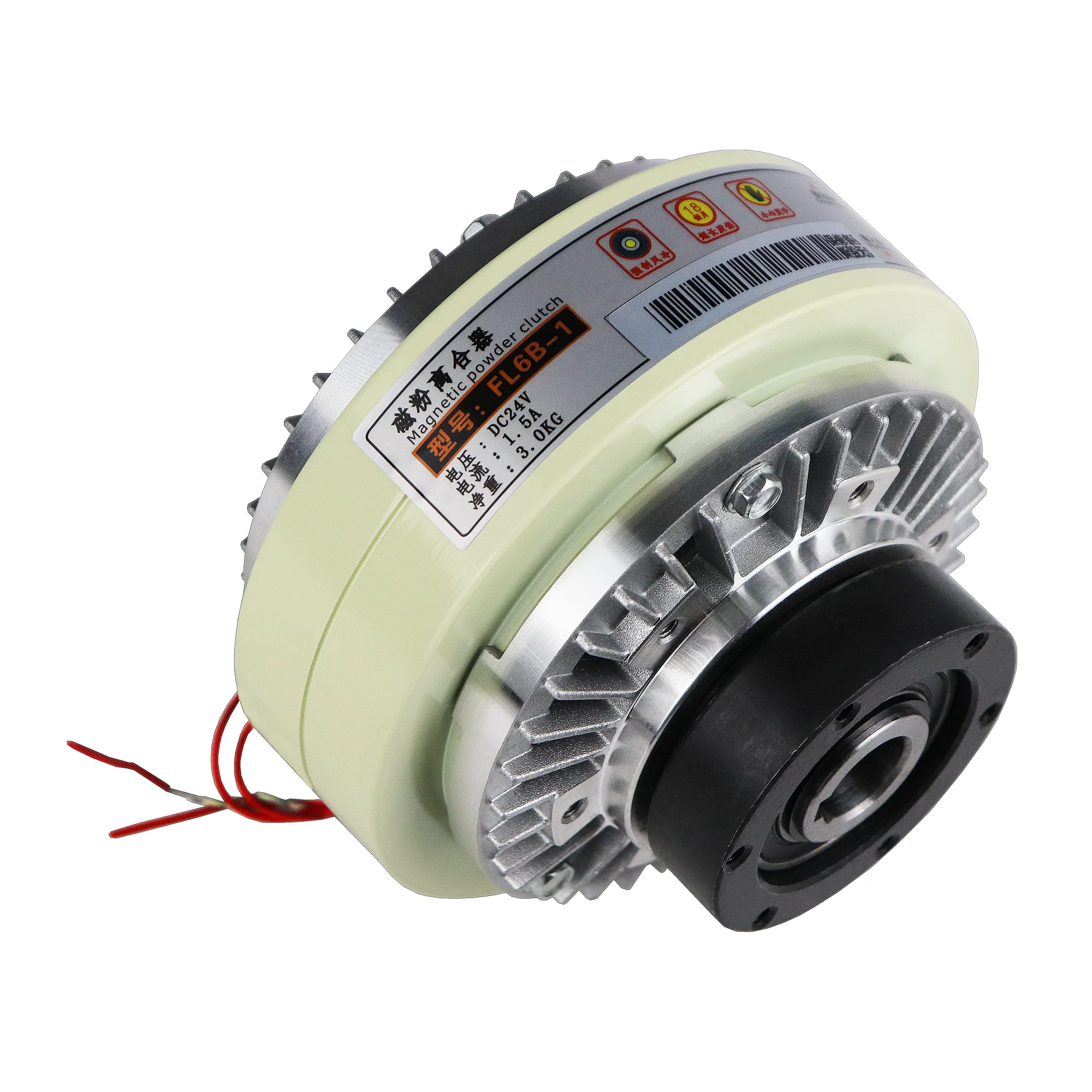 15N.m Magnetic Powder Clutch Hollow Axis Type for Plastic Machinery Printing Machine Rewinding Magnetic Clutch