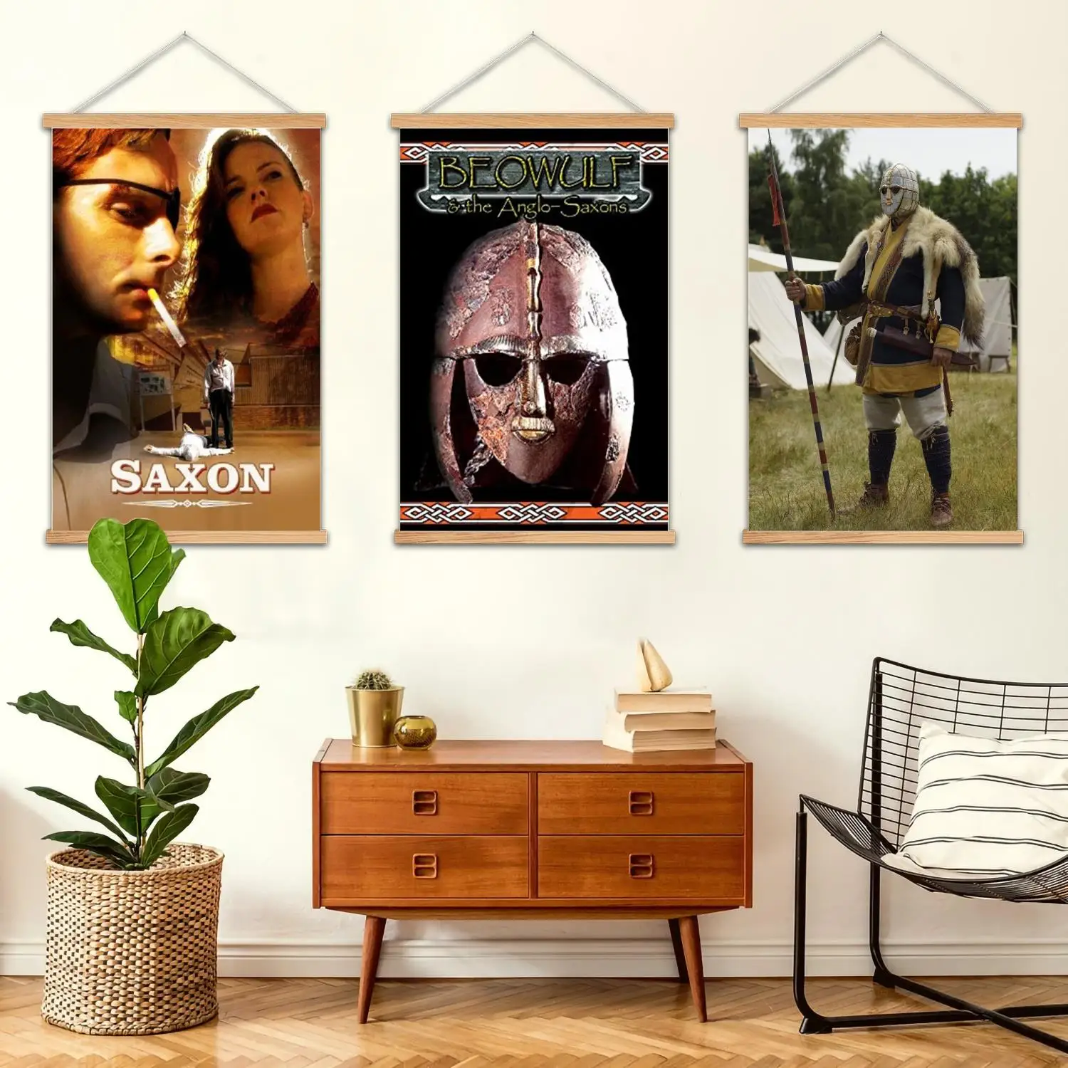 Saxon Framed Wall Painting Canvas Art Poster, Wall Art  Modern Family Bedroom Decor Posters,Decorative painting