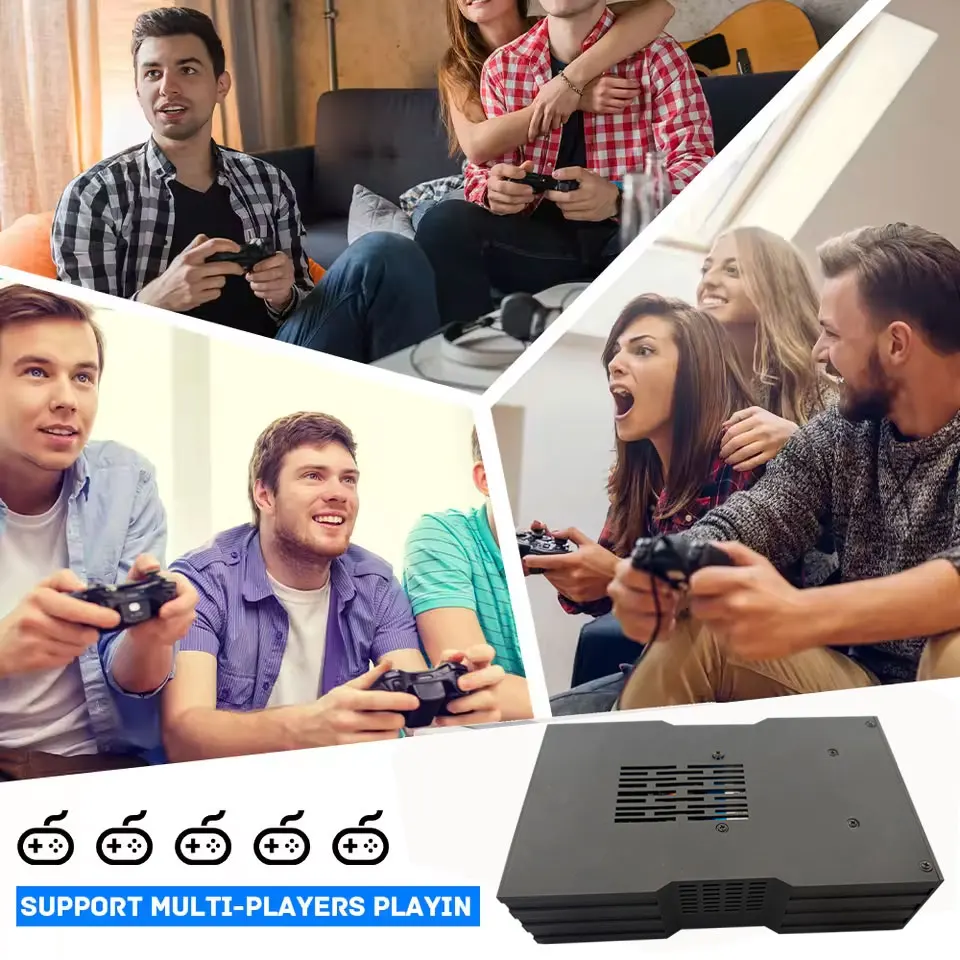 60+ محاكيات وحدة تحكم ألعاب فائقة x King 8G Ram 500G Gaming SSD Batocera 3865U 70000 + ألعاب لجهاز Wii PS2 XBOX PSP Switch N64