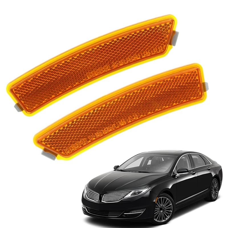 2 pezzi paraurti anteriore riflettore luci di posizione laterali per Lincoln MKZ 2013-2016 FO 1085100   / FO 1084100