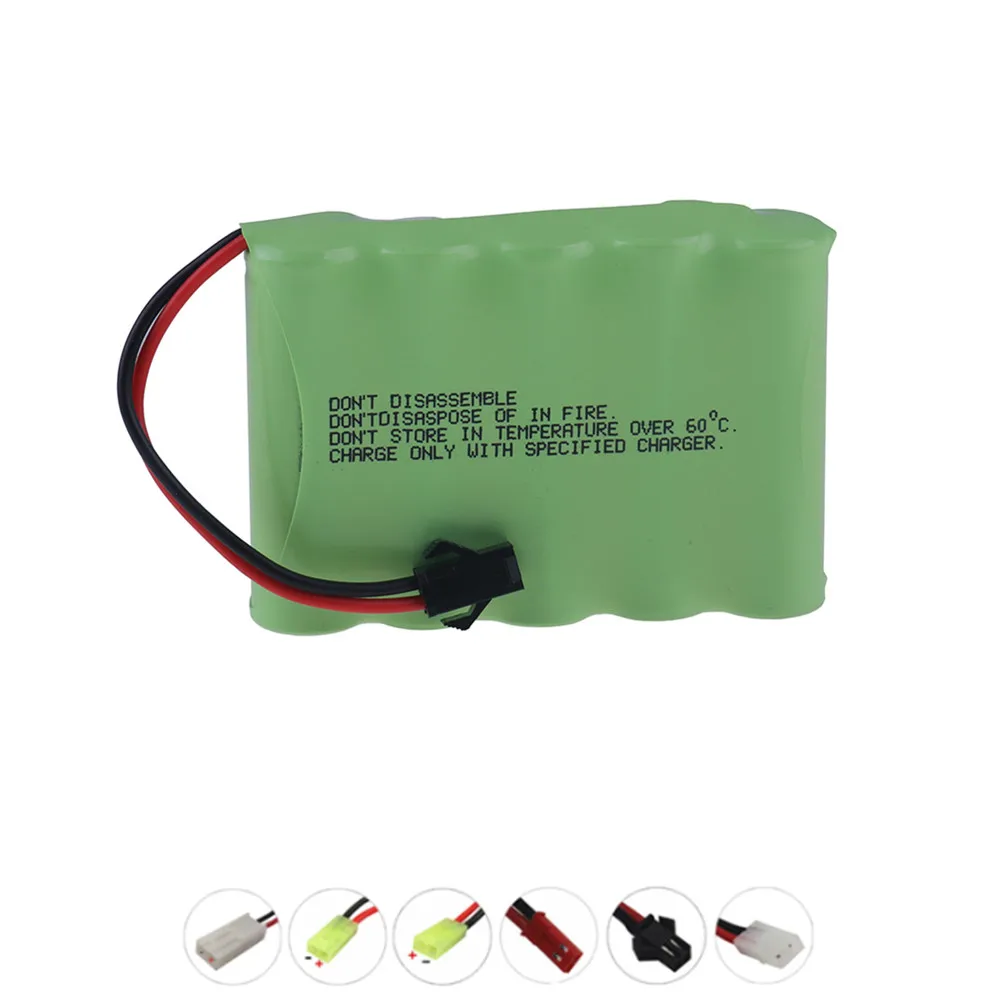 Akumulator 4,8 V/6 V/7,2 V/8,4 V/9,6 V 4500 mAh AA Nimh do zabawek Rc Samochody Czołgi Robot Pistolety Łodzie Akumulator Ni-MH 9,6 V 1 szt.