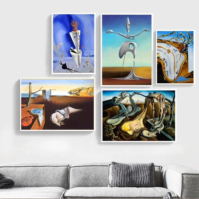1pc frameless Canvas Painting Surrealism Style Full Color Canvas Painting Wall Art Print Modern Home Decor for Living Room Bedro