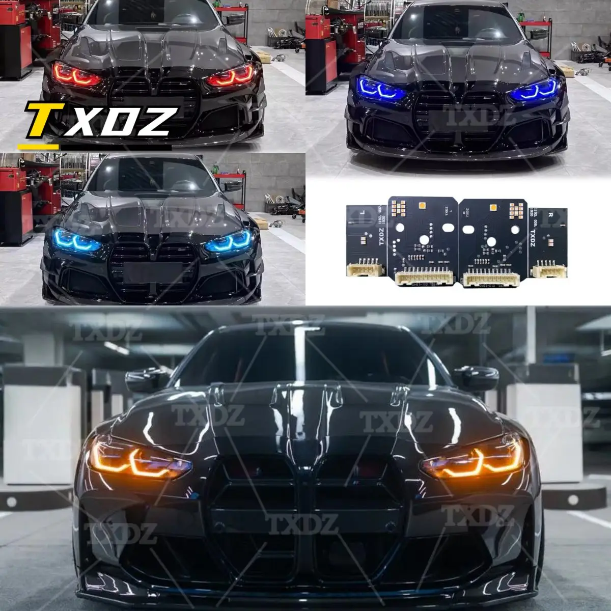 

Laser Headlight DRL LED Boards For 2021-2024 BMW 4-SERIES G22 G23 G26 G80 G82 M3 M4 430i M4 M440i Daytime Running Light