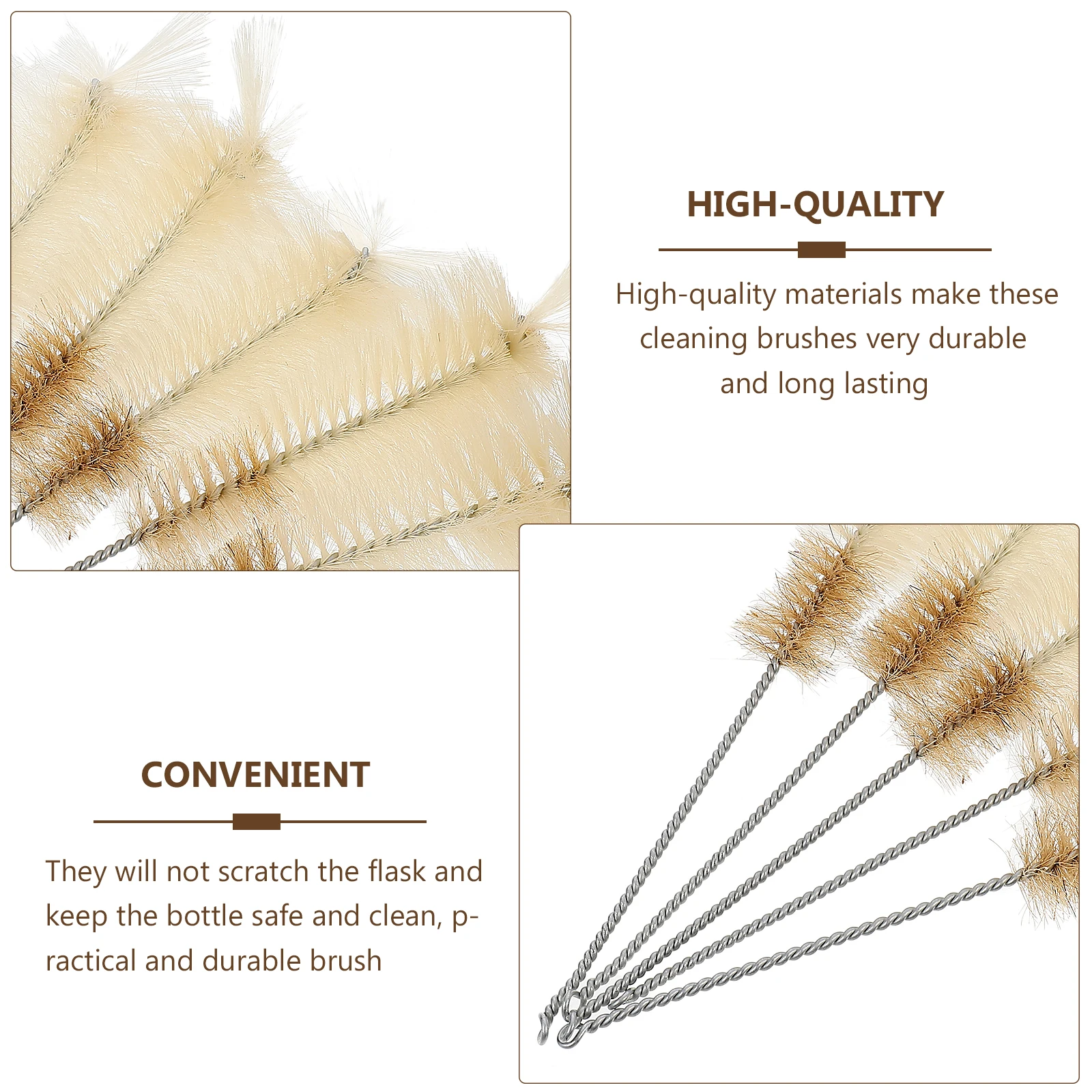 

Bristles Conical Flask Brush Test Tube Flasks Erlenmeyer Scratchless Chemistry Cleaner Cleaning