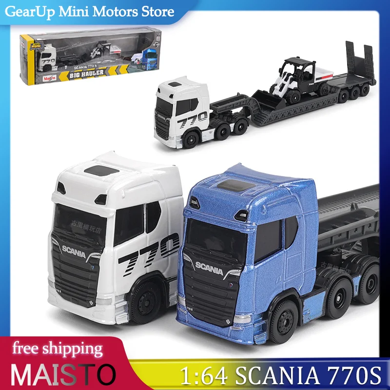 

Maisto 1:64 Scania 770S Volvo FH16 Heavy Transport Alloy Model Engineering Vehicle Collection Gift for Boys Collectors Toy