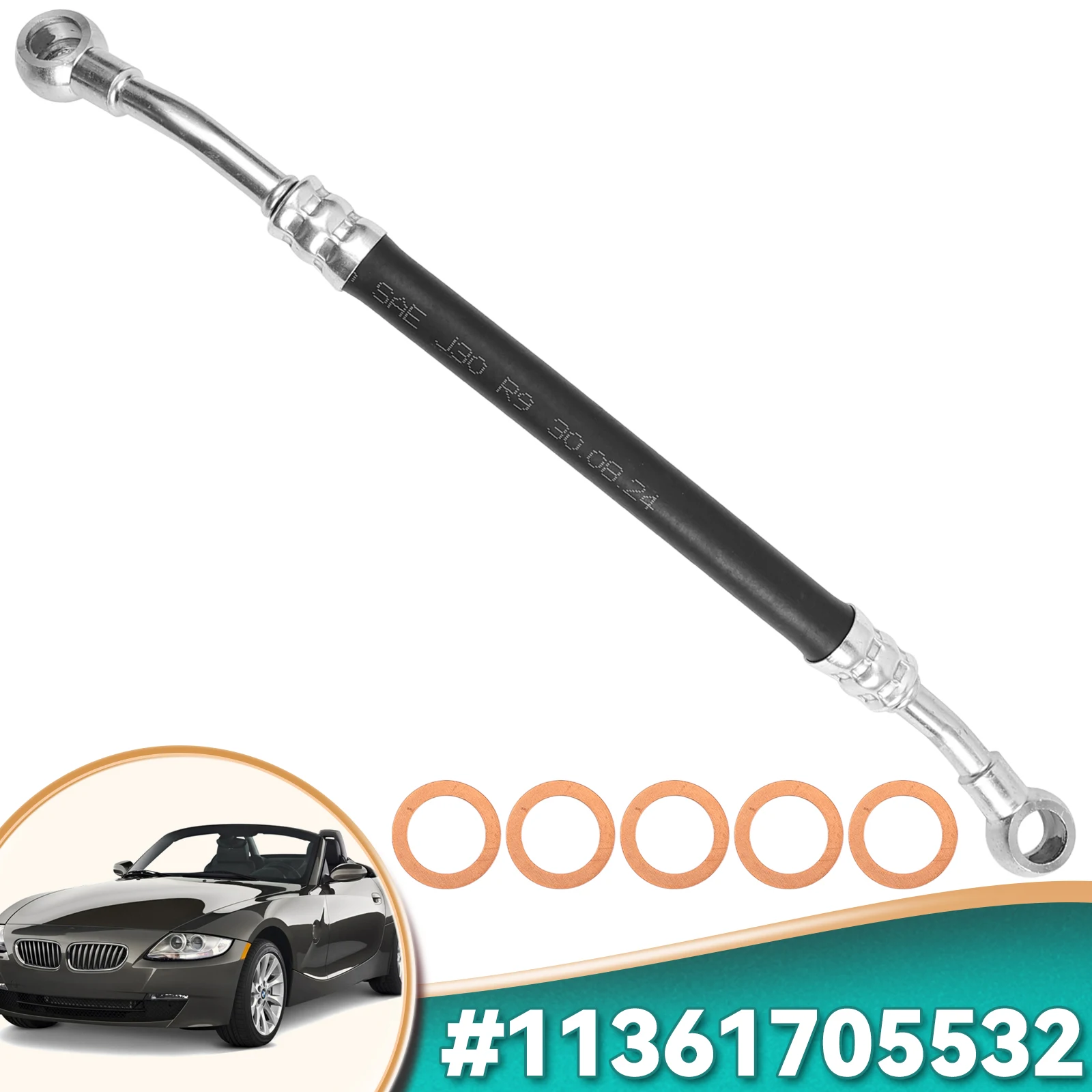CYLINDER HEAD VANOS OIL SUPPLY LINE PIPE WITH SEAL Fit for BMW E46 E39 E53 E85 325Ci 530i M3 X3 X5 Z3 Z4 M50 M52 M54 11361705532