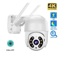 Cámara IP 4K de 8MP, domo de velocidad de 5MP, seguimiento automático, PTZ, hogar inteligente, cámara inalámbrica para exteriores, WIFI, Monitor de vigilancia