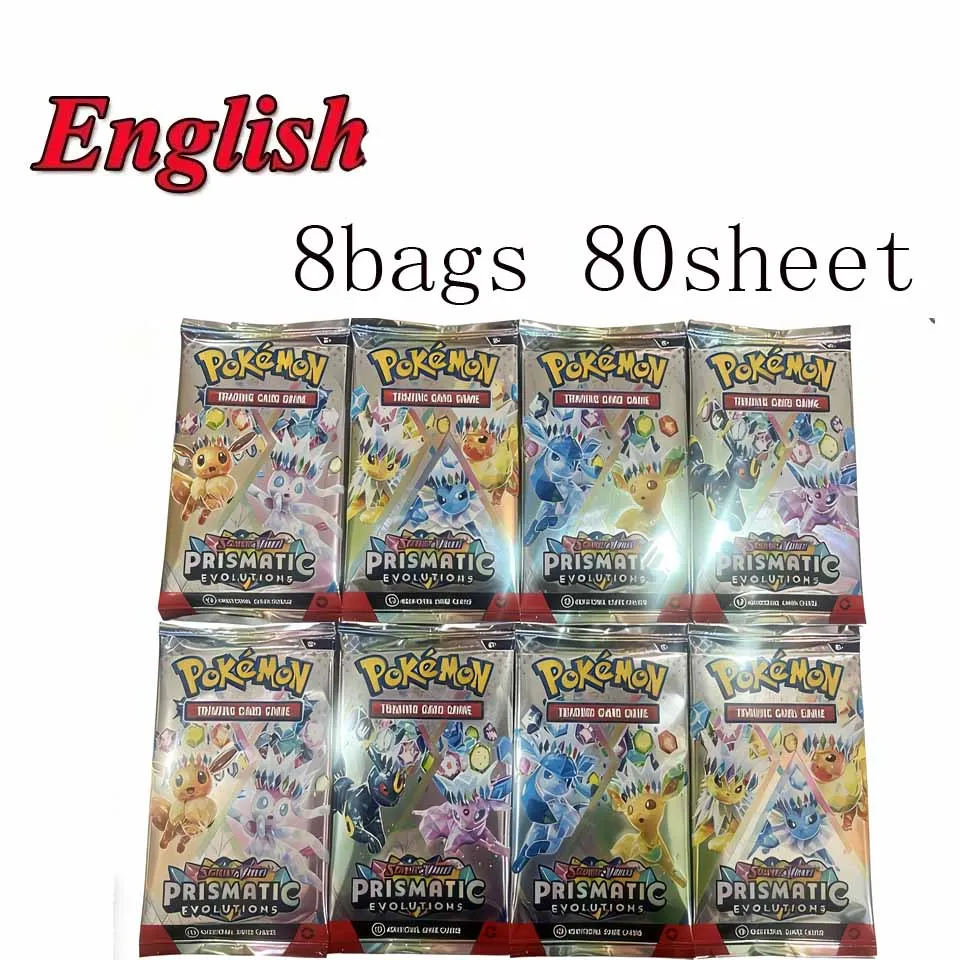 4-8 confezioni di carte Pokemoned spagnole Inglese Francese CROWN ZENITH ARGENTO TEMPEST Lost Origin Brilliant Stars Carte Collezione Pokémon