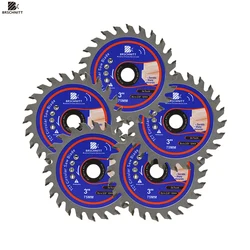 BRSCHNITT- Cutting Disc Diameter 75mm Wood Working Saw Blades Arbor 15mm Plastics Saw Blade Wood Composites 1/5pcs Cutting Disc