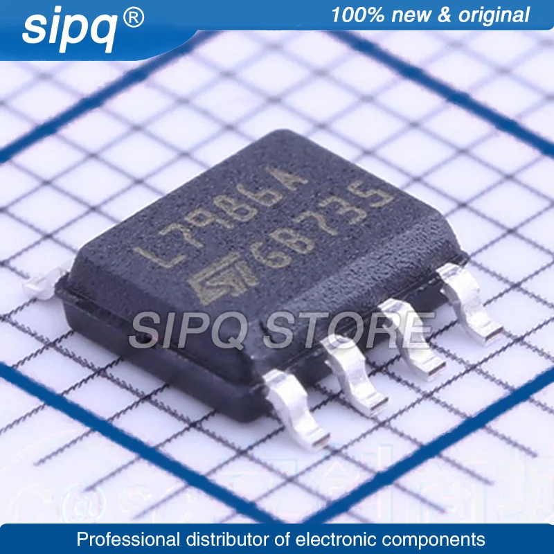 10PCS/LOT L7986ATR L7986A STEP-DOWN TYPE ADJUSTABLE 600MV~38V 3A 4.5V~38V SOIC-8-EP DC-DC CONVERTERS Authentic Product IC