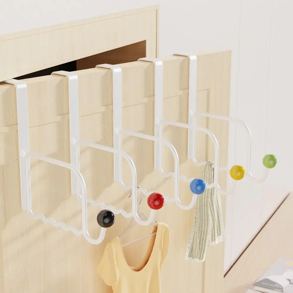 3 szt. Praktyczny haczyk ceramiczny z kutego żelaza Bezszwowy, nierdzewny wieszak na drzwi Bezdotykowy wieszak na ręczniki Biuro