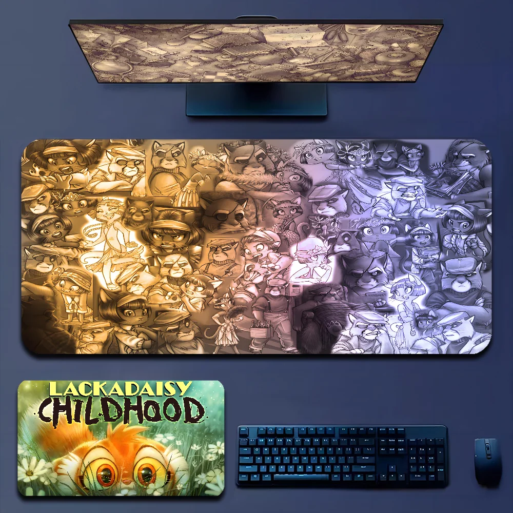 L-lackadaisyS My Favorite Customized Laptop Gaming Mouse Pad Size For Game Keyboard Pad For Gamer