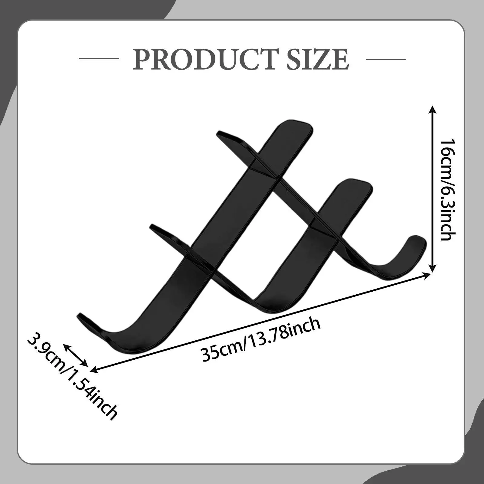 Six Puck Display Holder Stand Acrylic Organizer for Living Room Bedroom Collector Autograph Showcase