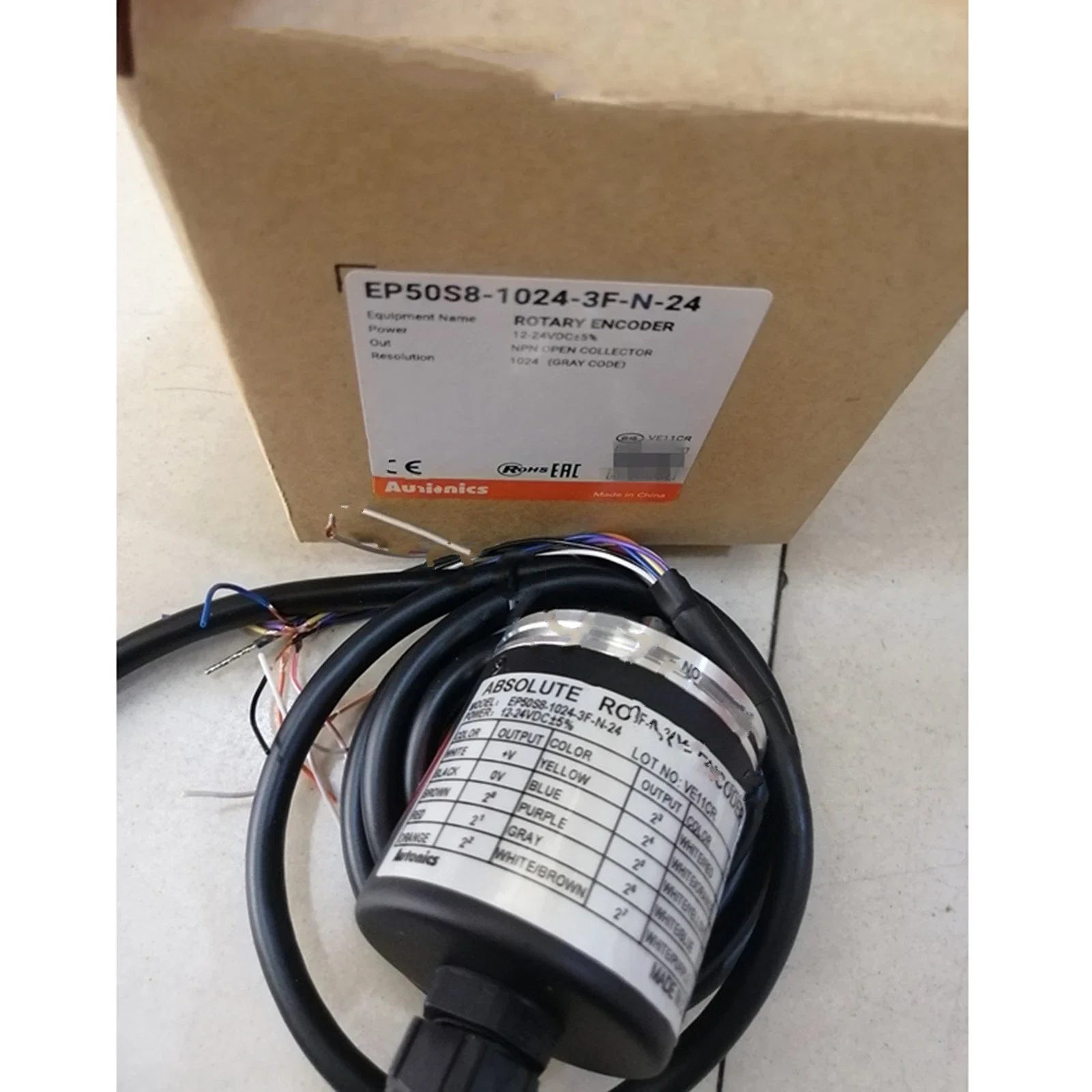 EP50S8-1024-3F-N-24 - 50 mm Single-Turn Absolute Rotary Encoders
