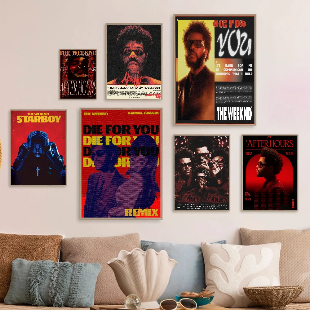 The Weeknd Music Album Whitepaper Poster HD Quality Poster Wall Art Painting Study Room Wall Decor