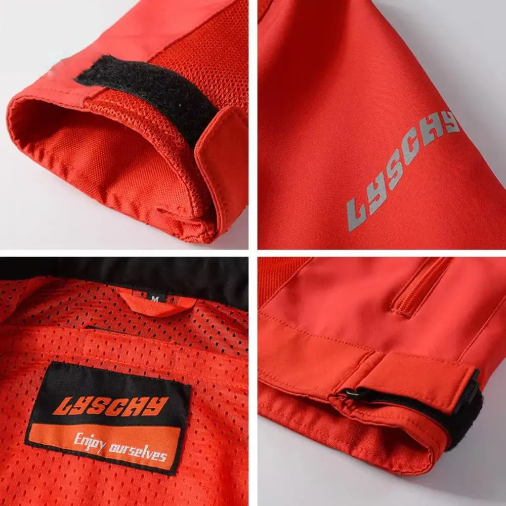 CE1/2 Level Protective Women Motorcycle Jacket Breathable Mesh with Reflective Strip Women Riding Top Wear-resistant