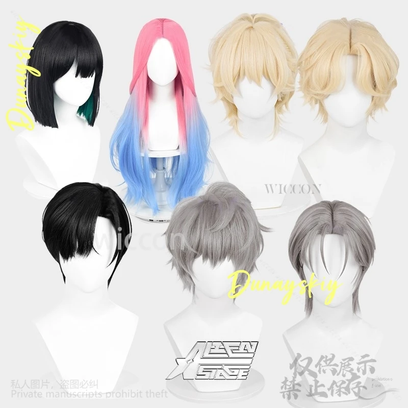 Anime Alien Stage Cosplay Mizi Till Ivan Luka SUA Cos Wigs Hair Heat Resiatant Hair Free Wig Cap Halloween Roleplay Customized