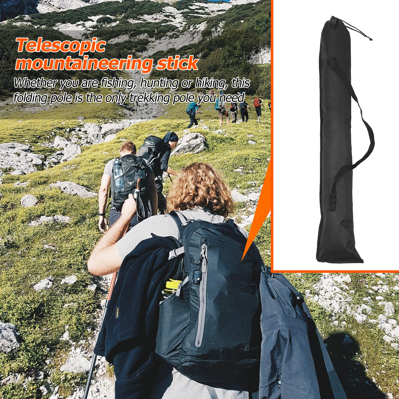 

Portable Foldable Alpenstocks Sticks Storage Bag Pouch Carrying Bag for Walking Stick Trekking Hiking Poles
