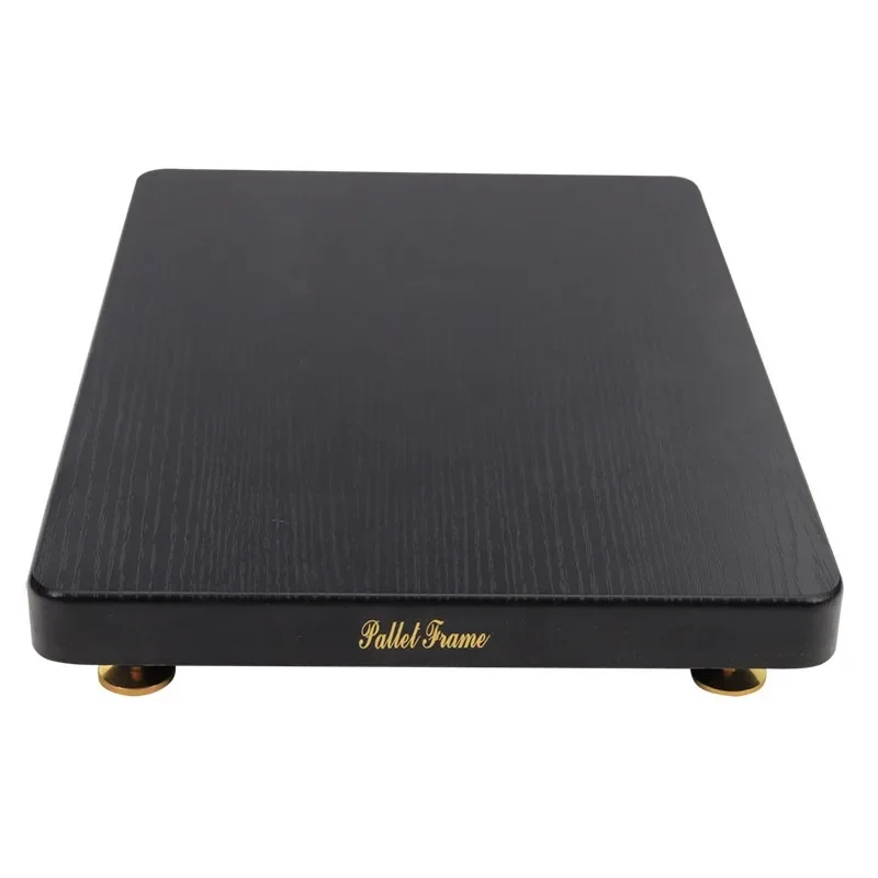 Desktop Audio Vibration Dampening Platform  Speaker Isolation Pad, HiFi Amplifier Shock Absorption Base with Metal Spikes
