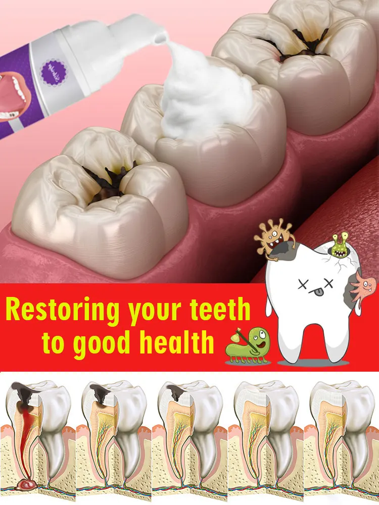 

Solves caries and teeth decay problem