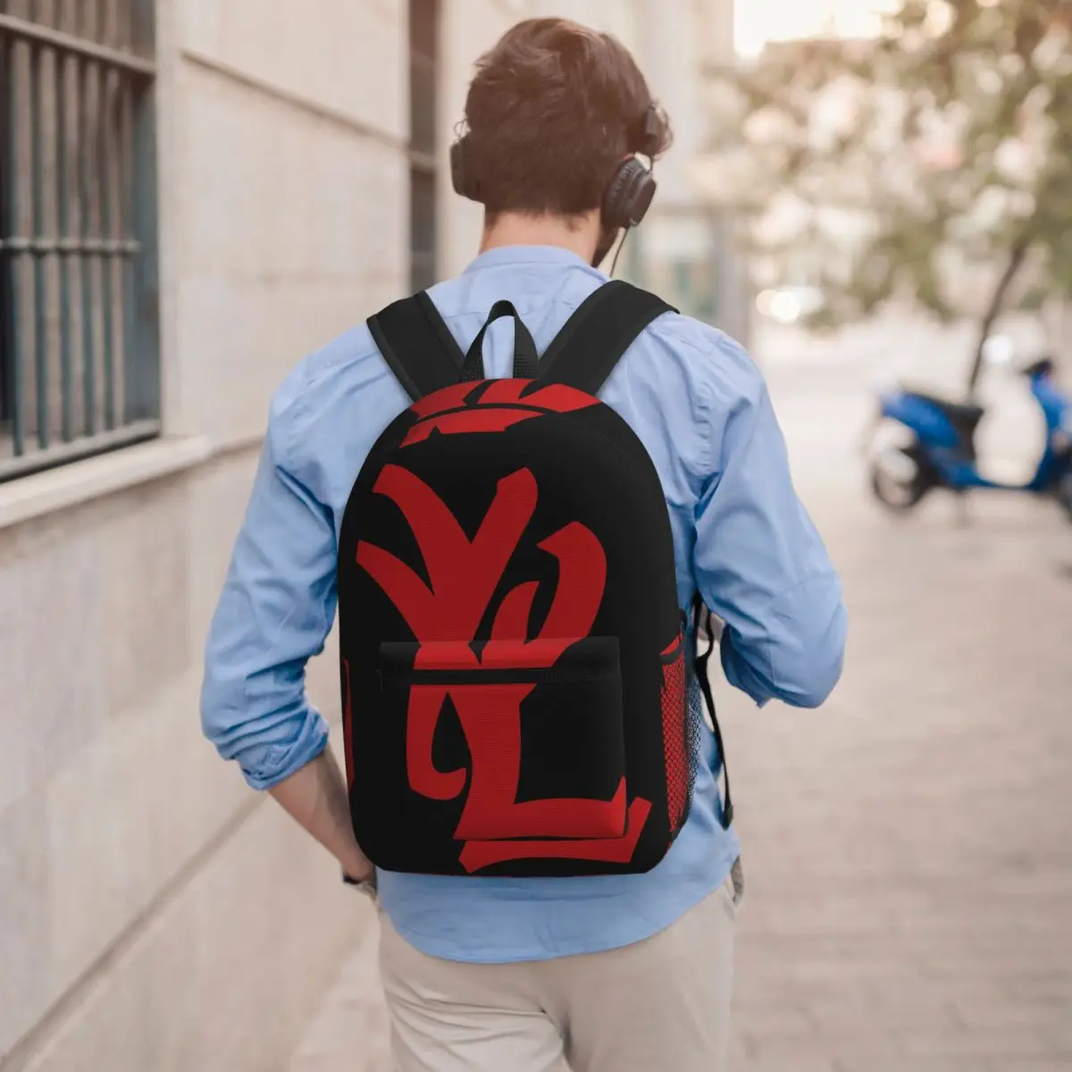 Rapper Playboi Carti YVL Red Logo Backpack Boys Girls BookBag Kids School Bag Computer Shoulder Bags for Men Women
